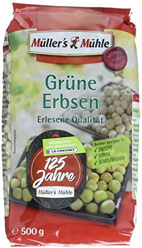 Müller´s Mühle Grüne Erbsen, 7er Pack (7 x 500 g)