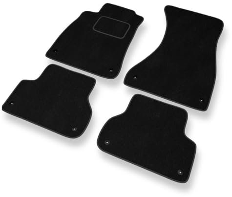 Mossa - Fußmatten Auto kompatibel mit Audi A5 II F5 (2016-2024) - Premium Velours Schwarze Automatten Autoteppiche 1