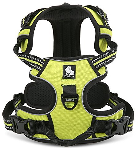 WINHYEPET Truelove Hundegeschirr No-Pull Reflektierendes verstellbar Haustiergeschirr mit 2 Leinenclips, einfachem Steuergriff für kleine, zum mittelgroße und große Hunde, TLH5651