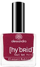 Alessandro Hybrid Lack Elegant Rubin – Dunkles Rot-Pink - In Nur 3 Schritten - Perfekte Nägel Ohne Led -Bis Zu 10 Tagen Halt!