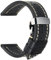 REZERO Handgefertigtes Echtleder-Uhrenarmband, Pflanzengegerbtes Leder, Ölgewachste Ersatzarmbänder 18mm 19mm 20mm 21mm 22mm 23mm 24mm 26mm für Herren, Damen