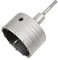 Meccion Fresa a Tazza per Muro Cemento con Adattatore SDS Plus 110mm, Punte di Tungsteno Sega a Foro Cavo per Mattoni, Calcestruzzo, Muro di Pietra di Cemento (100mm+110mm SDS Plus Adattatore)
