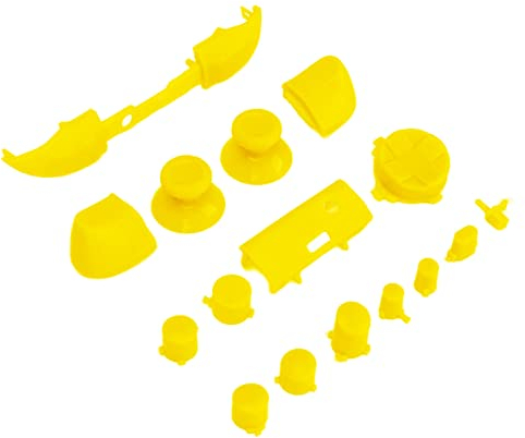 Annadue Komplettes Tastenset für Series, Dpad Bumper Trigger Buttons RT LT RB LB ABXY Buttons Ersatzknopf Reparaturset für Series X & S(Gelb)