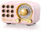 Radio Feegar Retro Bluetooth Lautsprecher,Vintage FM Radio mit altmodischem klassischem Stil,Starke Bassverstärkung,Laute Lautstärke,F-Kartenschlitz und MP3-Player Aux-Betrieb, microSD-Karte (Rosa)
