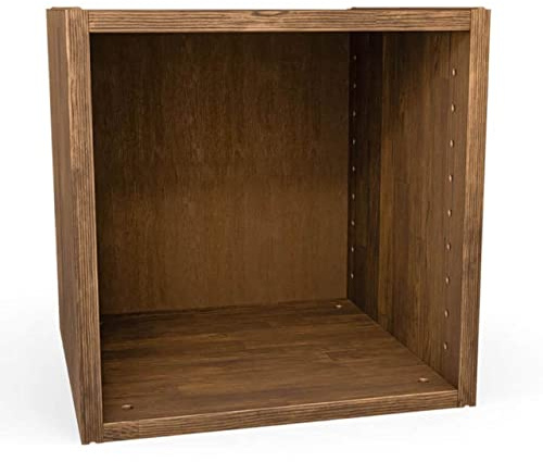 ben+camilla.com Square Massivholz Regalwürfel | Eiche 37,6 x 37,6 x 32 cm | Grundmodul für individuelles Flexibles Würfelregal | Regalsystem mit Erweiterungen