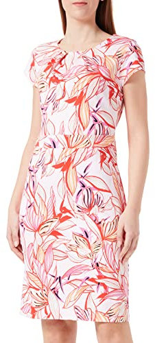 Gerry Weber 180025-31549 Vestito, Stampa Viola/Rosa/Rosso/Arancione, 44 Donna