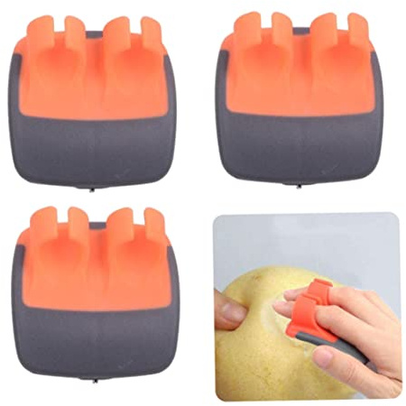 Palm Peeler Kitchen Sharp Hand Peeler with Comfy Finger Grips for Fruits Vegetable Style3 3PCS Peelers