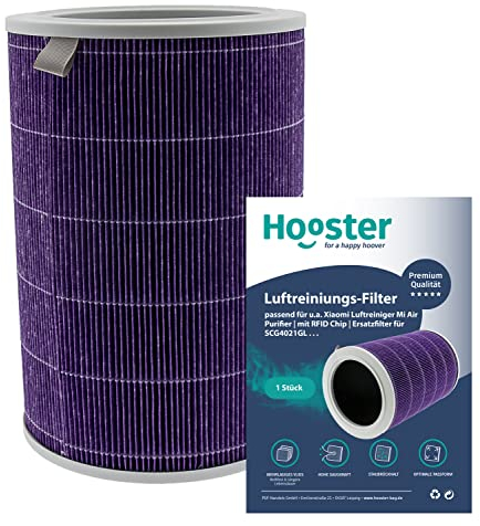 1 HEPA Filter kompatibel mit Xiaomi Luftreiniger Mi Air Purifier 3C, 3H, PRO sowie 2, 2C, 2H und 2S | mit RFID Chip | Ersatzfilter für SCG4021GL