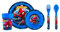 SPIDERMAN - Ensemble repas (assiette, bol, verre) + 2 couverts