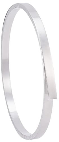 PH PandaHall 500x1cm Rotolo di Lamiera di Alluminio Strisce Metalliche in Rotolo, Argento Striscia di Alluminio Pieghevole per la Lavorazione dei Metalli Saldatura Restauro Mobilio Artigianato