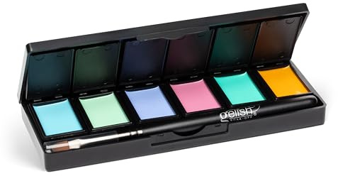 Gelish Cream Gel Palettes - 6 Colours in One Palette | Cream LED Nail Polish Palettes (Pretty Pastels, 1 Palette)