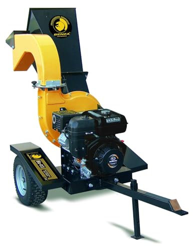 BENZA Biotrituradora BIO413 Triturador de Ramas Profesional - Motor Robin EX40 - Ø 70mm