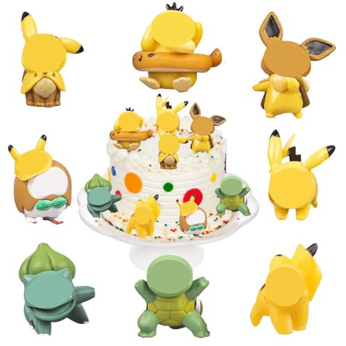 OSOFREE 8 Stück Mini Figuren Set Junge Mädchen, Figuren Tortendeko, Cartoon Mini Tortenfiguren, Kuchen Deko Kindergeburtstag, Cake Topper für Party Supplies (A)
