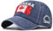 Herren Baseball Caps Washing Canada Stickerei Klassische Baumwolle Outdoor Cap Unisex Baseballmützen Papa LKW Fahrer Hut, Marineblau, L
