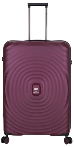 Von Cronshagen Reisetrolley Mogens | Stabiler Koffer in verschiedenen Größen | Hartschalenkoffer aus stabilem Material | mit TSA Zahlenschloss | Reisekoffer (Plum, L - großer Koffer 77cm)