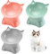 Katzennapf Erhöht Fressnapf Katze mit 15° Neigung Design,Futternapf Katze,Katzenfutternapf für Futter und Wasser,perfekt für Haustiere Katzen und Welpen(3p, Einfarbig)