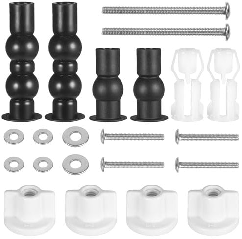 Universal WC Sitz Befestigungsset Toilettendeckel Befestigung Schrauben für Toilettendeckel Sortiment Klobrille Befestigungs für WC-Brille Scharinier Beschläge für Abdeckung Reparaturteile Teile