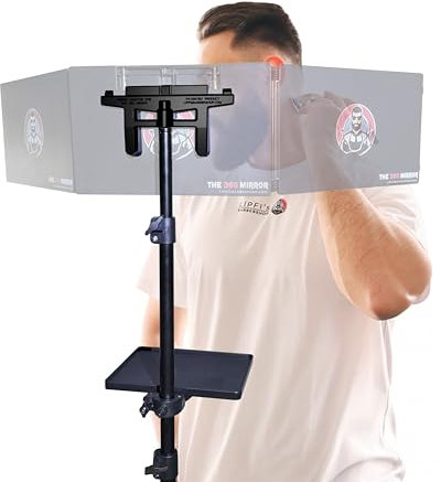LIPFISBARBERSHOP.COM Stativadapter – Kompatibel mit dem Standard 360° 3-Wege-Portable True Crystal Spiegel für ergonomische, präzise & stabile Anwendung – Zubehör für Haarschnitt und Make-up