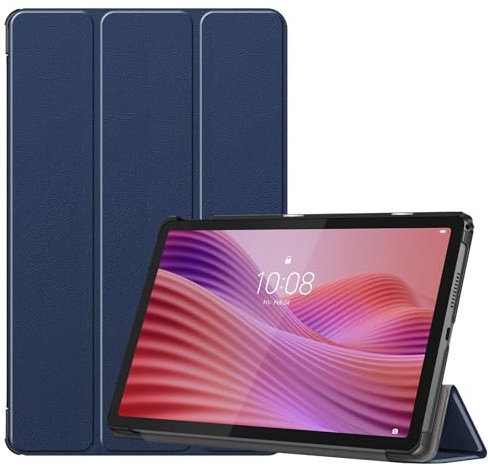 YRH für Lenovo Tab Hülle 10.1 Zoll 2025, [Auto Wake/Sleep] Ultra dünn Leather Stand Case Cover for Tabletten Lenovo Tab [TB311XU /TB311FU] (Navy blau)