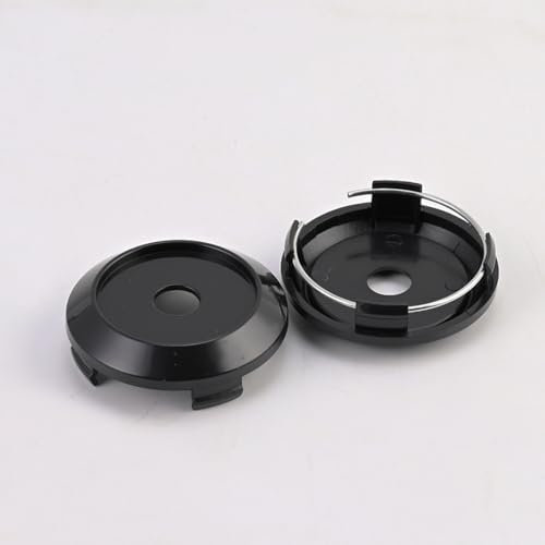 Radnabenkappen 64mm für Nissan Micra 1982-2023 K10-K14,4 Stück Felgendeckel Radnabendeckel Nabenkappen aus langlebigem ABS,Felgenschutzabdeckung,Auto Zubehör,Black-4PCS