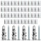 100 chevilles pour placoplâtre, chevilles métalliques pour placoplâtre autoperceuses avec vis, chevilles métalliques pour placoplâtre Pour la fixation sur le béton, les briques, les cloisons sèches