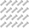 QUARKZMAN 20Pcs M8 x 30mm Pasadores De Horquilla De Un Solo Agujero, Pasadores De Enganche De Cabeza Plana De Acero Inoxidable 304 Para Cerradura De Remolque, Equipos Industriales