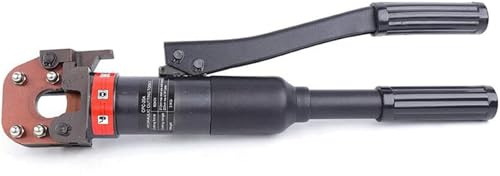 Yidubid 6T Hydraulischer Kabelschneider, 420mm Metall Draht Schneiden Von Draht Schere Bolzenschneider Für Stahlseile/Kupferdraht/Aluminiumdraht/Panzerkabel 4-20mm Black,CPC20A