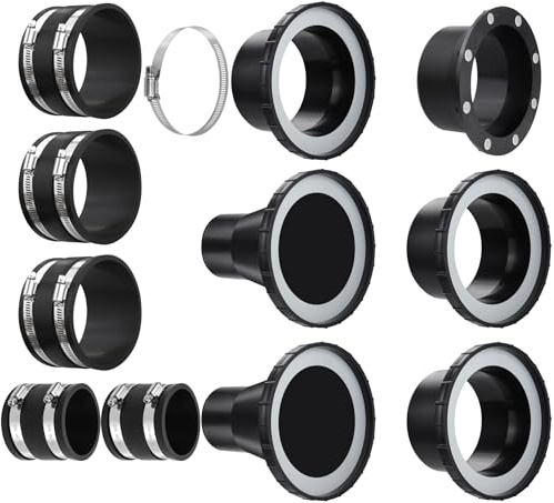 4 inch Magnetic Dust Collection Fittings for 5 Woodwork Shop Vac Machines | Magnetic Dust Collection Starter Kit for 2.5 & 4 inch Vac Hose,Easy Setup&Quick Connect,Hookup Drum Sander Jointer Planer