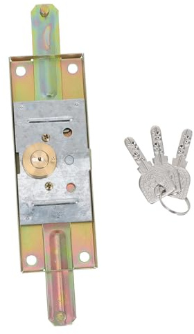 Uonlytech Serratura per Porta Garage Robusta con Chiave Antiscasso Chiusura Centrale per Basculanti e Saracinesche Design Resistente per Uso Commerciale e Residenziale Meccanismo