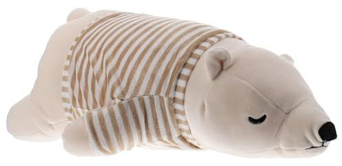 HAPINARY Plüschtier Eisbär Kuschelkissen Weiches Polar Bear für Schlafkissen Niedlicher Plüschbär als Begleiter und Geschenk