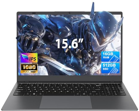 BLUEING 15.6 Inch FHD Laptop, Pentium Gold 6500Y Processor(Up to 3.4GHz) - 16GB RAM 512GB SSD, Support Dual-Band WiFi, Type-C,USB 3.2, BT 5.2, 16:9HD Display,5000mAh Long-Battery