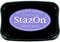 Tsukineko StazOn Stempelkissen - Violett, Vibrant Violet - Groß - Deckend, Lufttrocknend, Wasserfest - Embossing