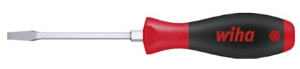 Wiha Schraubendreher SoftFinish® Schlitz mit Sechskantklinge und Sechskantansatz (00736) 8,0 mm x 150 mm ergonomischer Griff für kraftvolles Drehen, Allrounder für Industrie und Handwerk