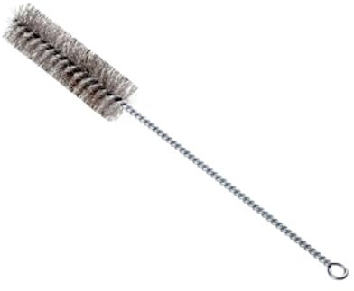 Lessmann Zylinderbürste mit Öse (Ø 40 mm, Gesamtlänge 300 mm, Stahldraht-Besatz, verzinkter Drehdraht, zur Reinigung/Entgraten von Rohren und Bohrungen, Drahtbürste) 542319