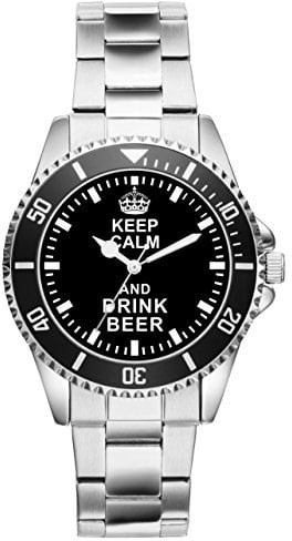 KIESENBERG Geschenk für Bier Trinker Fans Liebhaber Uhr 2042