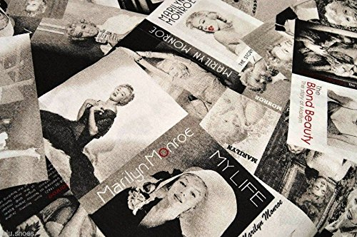 Marilyn Monroe, Designer-Gardinen oder Polstermaterial aus Baumwollstoff, 140 cm breit (Meterware)