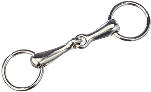 PFIFF 006270 Wassertrense, Einfach gebrochen, Verchromt, Pferdegebiss, Gebiss, Trense, 95cm -135cm