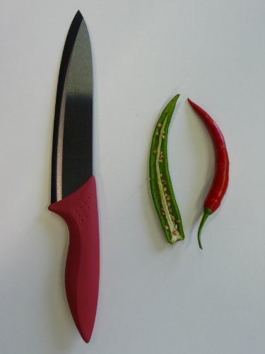 point home Keramikmesser Universalmesser Kochmesser Messer mit 200mm Klinge rot