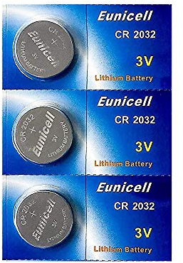 3 x CR2032 3V Lithium Knopfzelle 210 mAh (1 Blistercard a 3 Batterien) EINWEG Eunicell