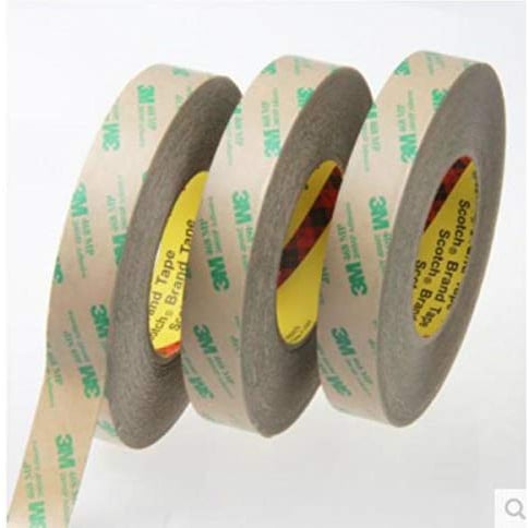 StickersLab - Marca 3M 468MP nastro in schiuma biadesivo Trasparente 55MT (10mm x 55MT)
