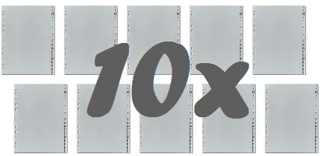 10er Sparpack 5-Star Buchstabenregister A-Z DIN A4, volle Höhe, grau (10)