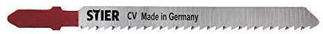 STIER Stichsägeblatt, ST3101, 20 Stück, Schnittlänge 75 mm, Zahnteilung 2,5 mm, perfekt geeignet zum Zuschneiden von Holz, Arbeitsplatten, Verbundplatten, CV-Stichsägeblatt