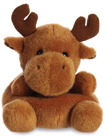 Aurora, 99132, Palm Pals Reindeer, 5In, Soft Toy, Brown