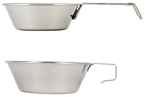 BESPORTBLE Arco Para Picnic Utensilios De Cocina Para Barbacoa 2pcs Cuenco De Acero Inoxidable Para Mochileros