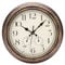 ACCSHINE Wanduhr mit Thermometer und Hygrometer Lautlos Vintage 30cm Römische Ziffer Quarz Groß Batterie Betriebene Einfach zu Lesen für Zimmer Zuhause KüChe Schlafzimmer Büro Schule