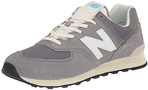 New Balance Men's 574 V1 Core, Grau/Weiß, 8 Wide Women/6.5 Men