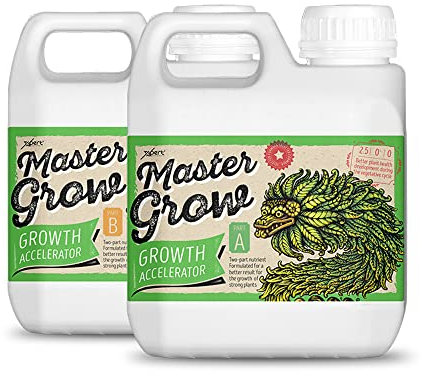 Xpert Nutrients Master Grow A+B Fertilizzante di Base per la Crescita delle Piante nella Fase vegetativa (1L)