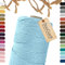 BooGardi Makramee Garn · viele Farben · Babyblau 3mm x 200m · 3mm oder 5mm · Wollgarn · kreatives knüpfen weben Stricken · DIY Boho Garn