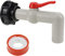 ZJRung Auslaufhahn IBC Tank Adapter 1 Zoll IBC Kugelauslaufhahn mit Schlauchtülle 32mm IBC Container Schlauchanschluss Adapter DN40 / 50 (32mm)
