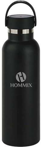 Hommix Ceramic Coated Reusable Bottle 600ml - Black